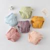 Korean Style Winged Baby Gauze Pull-up Pants: Pure Cotton Diaper Cover & Training Pants