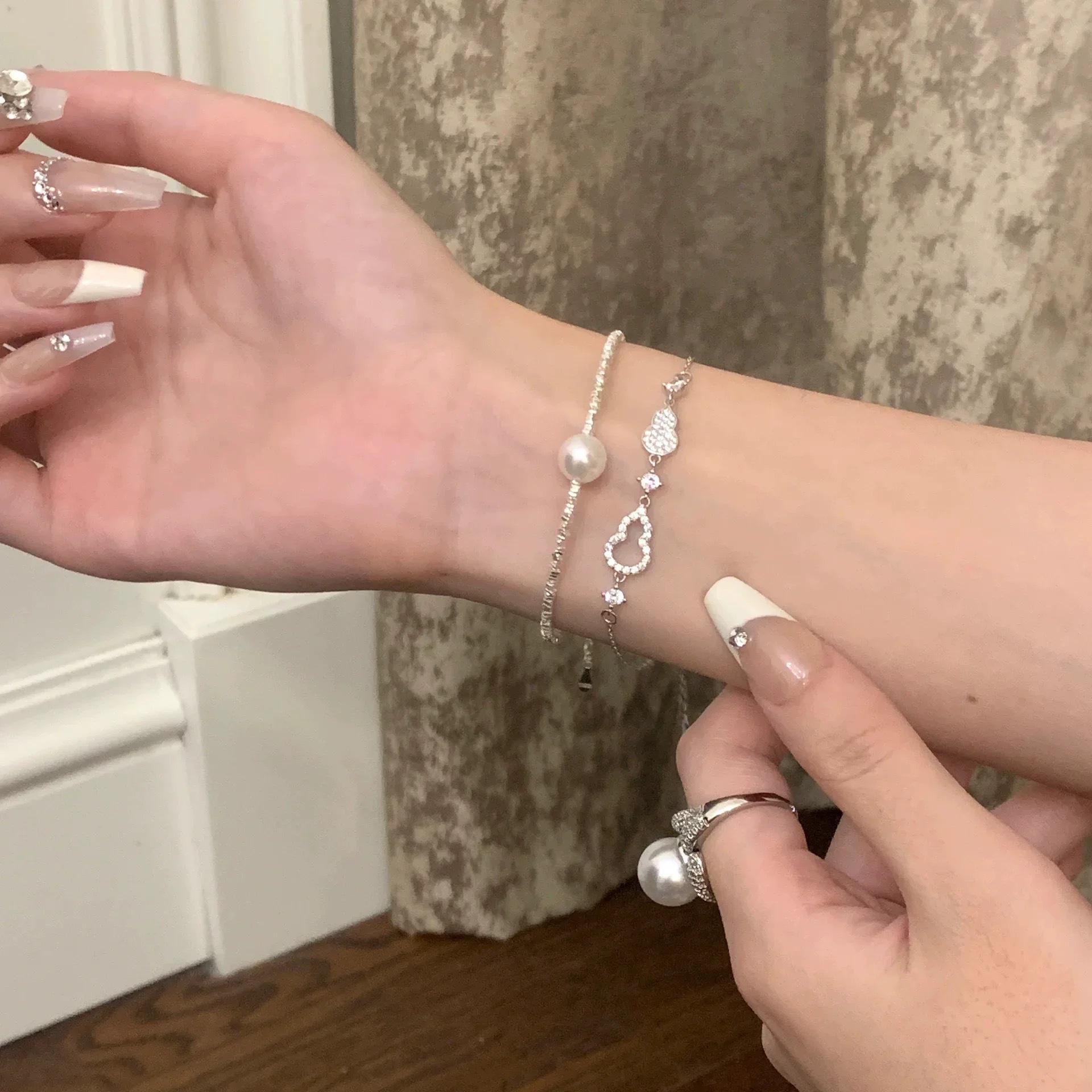 Роскошный многослойный браслет-тыква с бриллиантами в стиле Гочао для женщин – Изысканный китайский стиль, Супер блестящие ювелирные изделия высокого класса