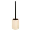 KENYA Ceramic Cream Black Toilet Brush with Holder