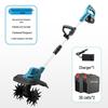 New Lithium Battery Micro Tiller: Four-Blade Soil Loosener for Home Gardening