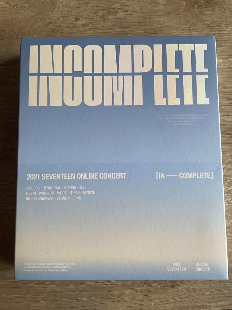 

[USED] SEVENTEEN INCOMPLETE DVD unplayed with accessories