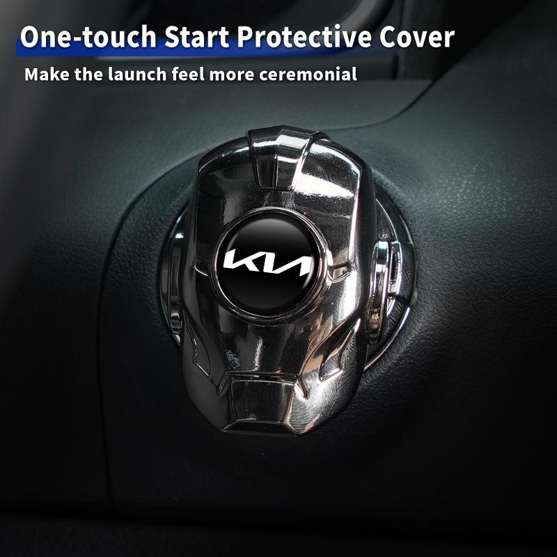 Car One-Touch Start Cover Ignition Switch Button Protector Case Interior For KIA Sportage Rio Ceed Niro Soul Stonic Picanto