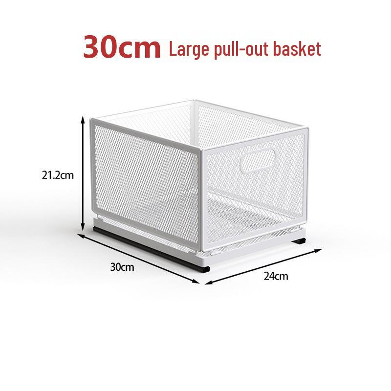 Multi-layer Pull-out Kitchen Storage Rack for Snacks, Seasoning Bottles, and Jars