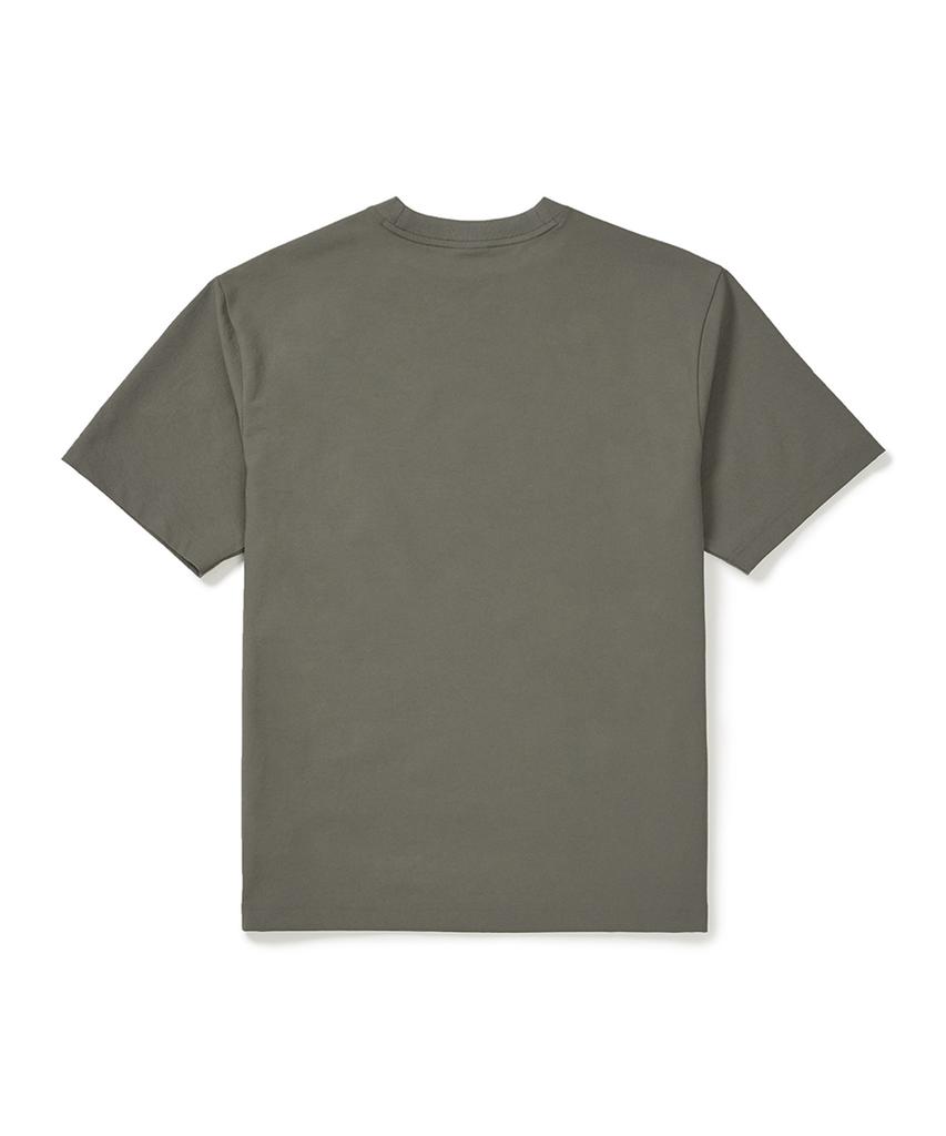 SNOWPEAK APPAREL Classic Woven Short Sleeve T-Shirt (S25Mutts16) Dark Khaki