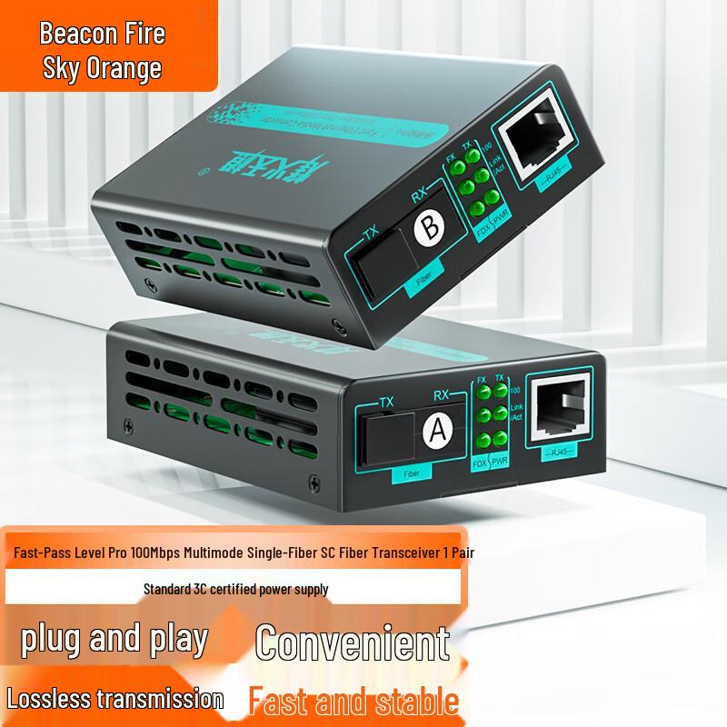 Fiberhome Tiancheng Pro 100M Multimode Single Fiber Optical Transceiver