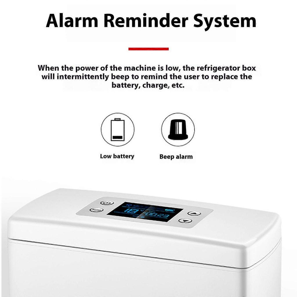 Medicine Cooling Box Organizers Adjustable 2-18°C Quiet Operation Rechargeable Battery Suitable For Home Car Use