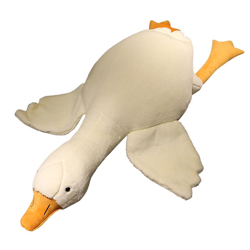 50-160cm Groß Große Größe Kuscheltier Ente Kawaii Riesige Gans Plüschtier Schlafkissen Weiche Stoffpuppe Party Geschenk Für Jungen 40-50cm beige