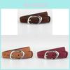 Minimalist Leather Belt For Women With Alloy Buckle For Casual Daily Wear