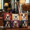 3D Printed Puppy Series Quilted Cotton Travel Bag - Fashionable Women's Yoga Handbag