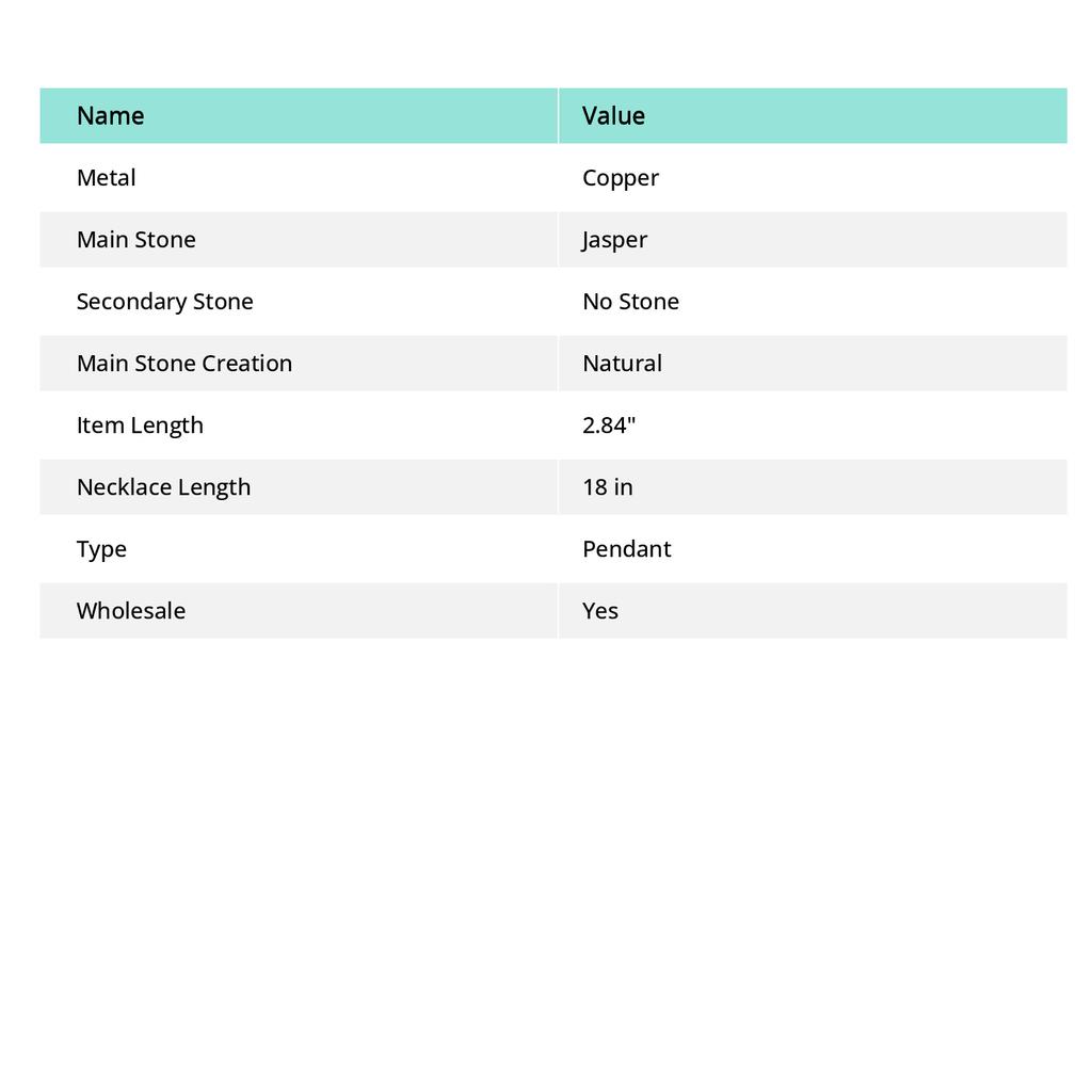 Natural Bumblebee Jasper Gemstone Copper Wire Wrap Gift Pendant 2.84" P0a75