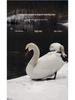 Luxury Goose Down Pillow with Cotton Cover for Neck Support