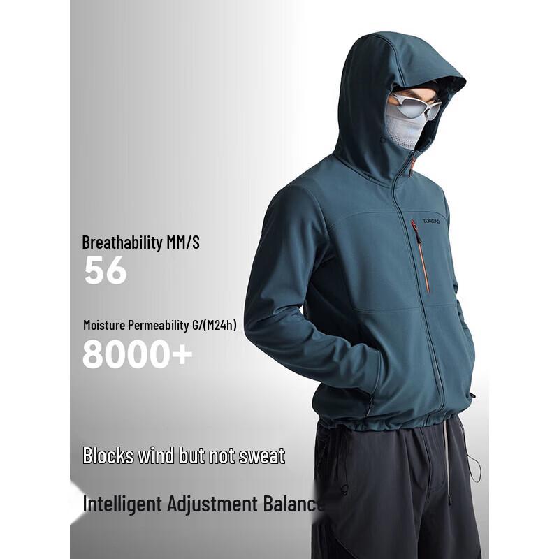 TOREAD HIMEX Women's Water-Repellent Windproof Fleece Softshell Jacket