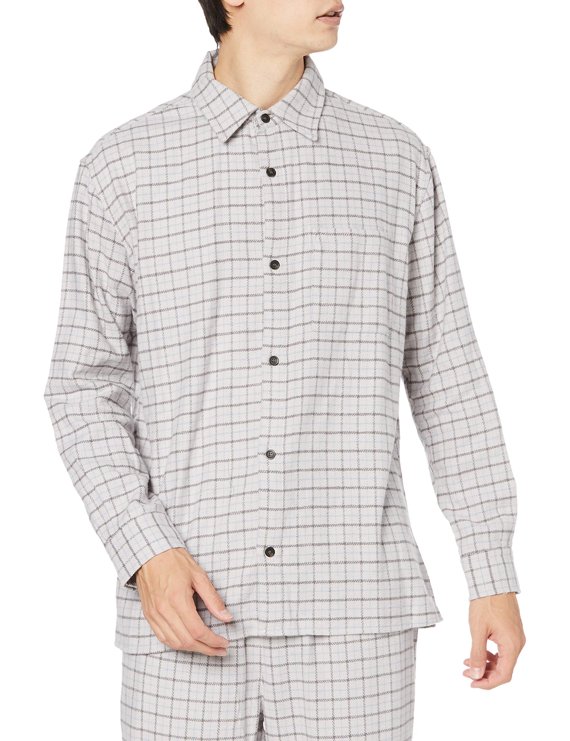 

Homme Flannel Check Shirt PMFT205961 GRY L [Gelato Pique] Men s серый