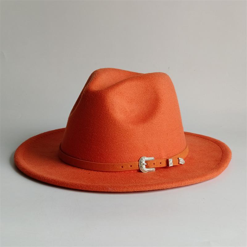 Nouveaux Chapeaux Fedora Sienna Chapeau Fedora Homme Chapeau Panama Haut Homme Chapeau Unisexe Couleur Militaire Chapeaux Fedora Chapeau à Large Bord Chapeau d'Église Chapeau de Fête 55 -58cm brown