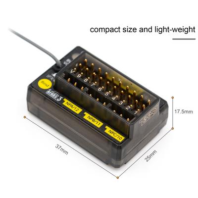 FLYSKY FGr12B 2.4GHz 12CH Receiver PWM PPM Ibus for AFHDS3 Transmitters RF Modules PL18/ NB4 /NB4