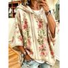 Women's Plus-Size Hooded Sweatshirt, Elegant Comfortable Simple Pattern Print,Fashionable and Versatile