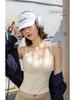Women's Lace Warm Vest Tank Top - Autumn & Winter Integrated Bra Base Layer