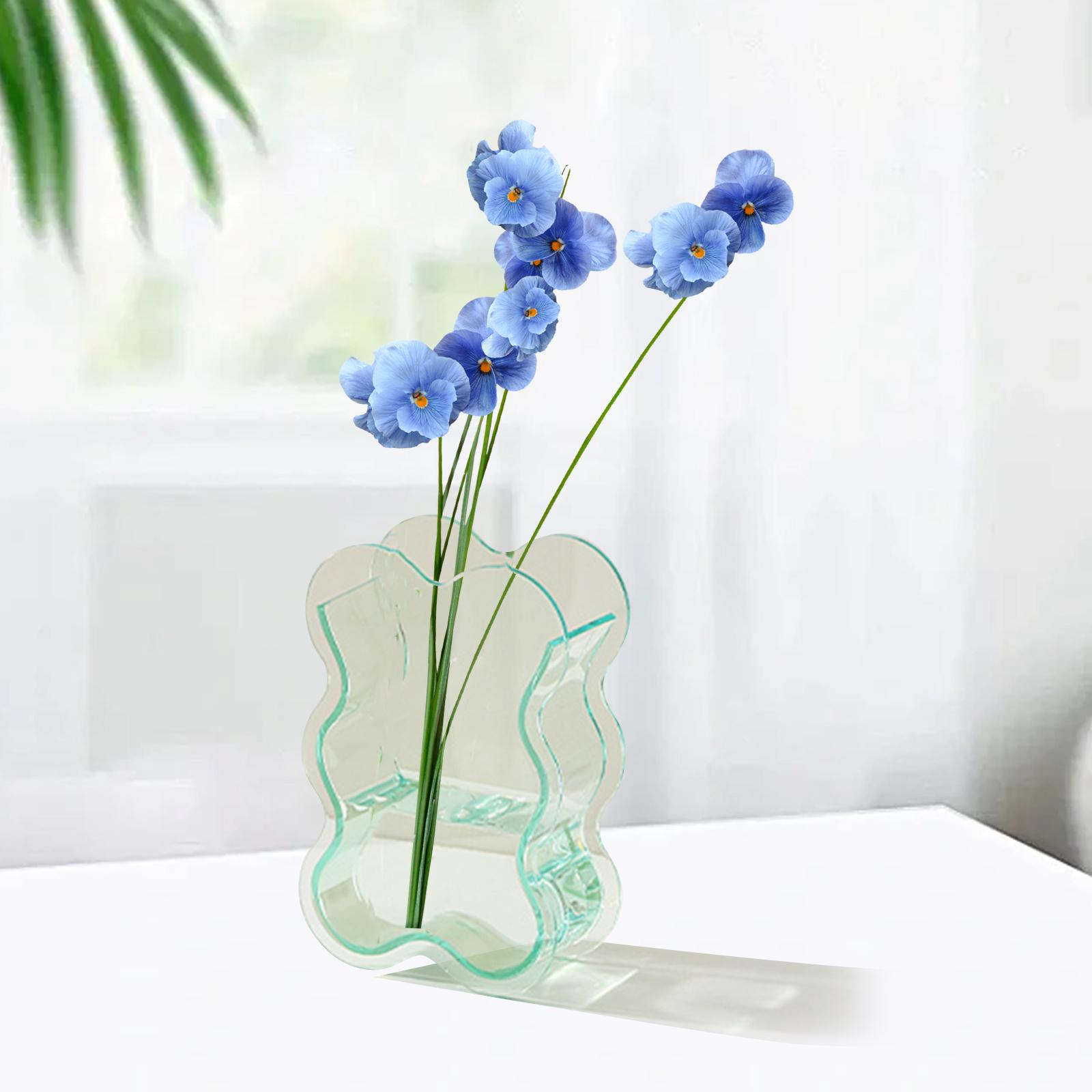 

Акриловая гидропонная ваза для комнатных растений Минималистичный centerpiece Декоративная ваза-бутон Горшок для гостиной Офиса Спальни Сада