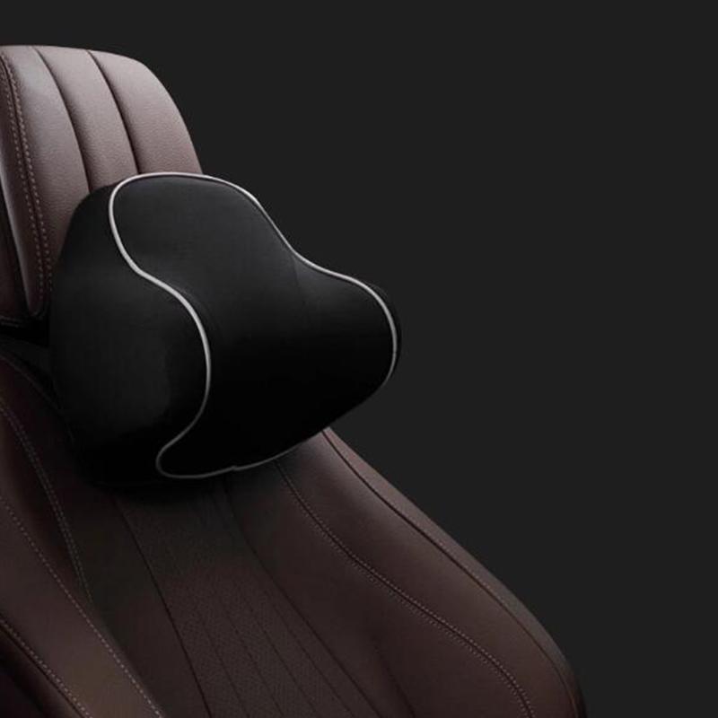 

Автоподушка для сиденья, защита для автомобильного сиденья, хлопок с эффектом памяти под шеей в подголовнике для шеи автомобиля чёрный