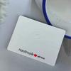 100pcs 8x6cm Bracelet Display Cards Handmade with Love Print Kraft Paper Card Hang Tags Cardboard Package for Jewelry