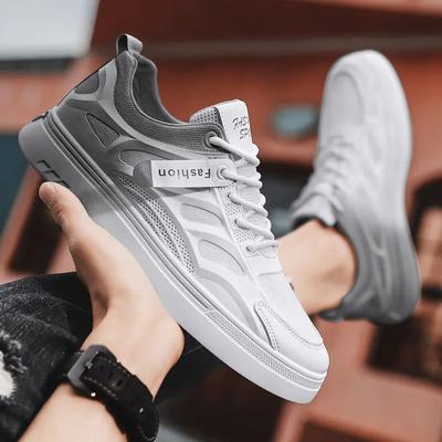 Herrenschuhe Sommer Atmungsaktiv Dünnes Mesh Deodorant Lässig Kleine Weiße Brettschuhe Netzschuhe Vielseitig Sportlich Trendy Zapatos