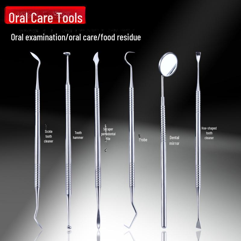 Set de instrumente pentru dentist din 6 piese: Materiale dentare și kit de albire a dinților pentru îngrijirea bucală la domiciliu