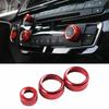 Console Volume Switch Ring For BMW 3 4 Series GT 2013- Red Aluminum Alloy