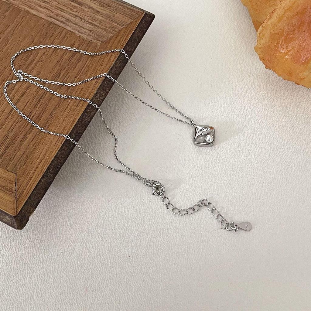 Kaiming S925 Sterling Silver Pearl Pendant Necklace for Women - 2026 Summer Luxury Collection
