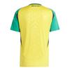 Adidas Jamaica 24 Home Jersey Short Sleeve Football Shirt Men Tops Yellow Green IT8541