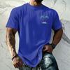 Men's Vintage Texture Print Short Sleeve T Shirt Loose Fit Casual Summer Daily Wear Crew Neck Top