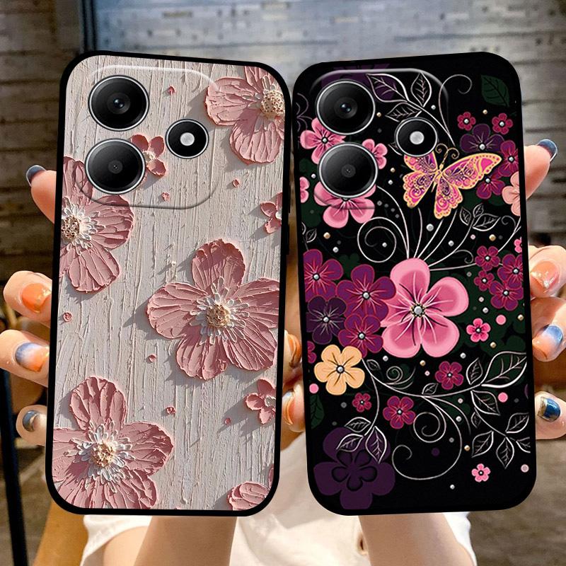 For Redmi Note 14 4G 5G Case Fashion Cute Protective TPU Soft Silicone Phone Cases Protector For Redmi Note14 Phone Bumper Cover