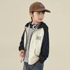 Duoduojia Boys' Color Block Hooded Knit Jacket