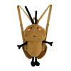 Cute Southern Cockroach Plush Backpack With Splicing Design For Daily Use