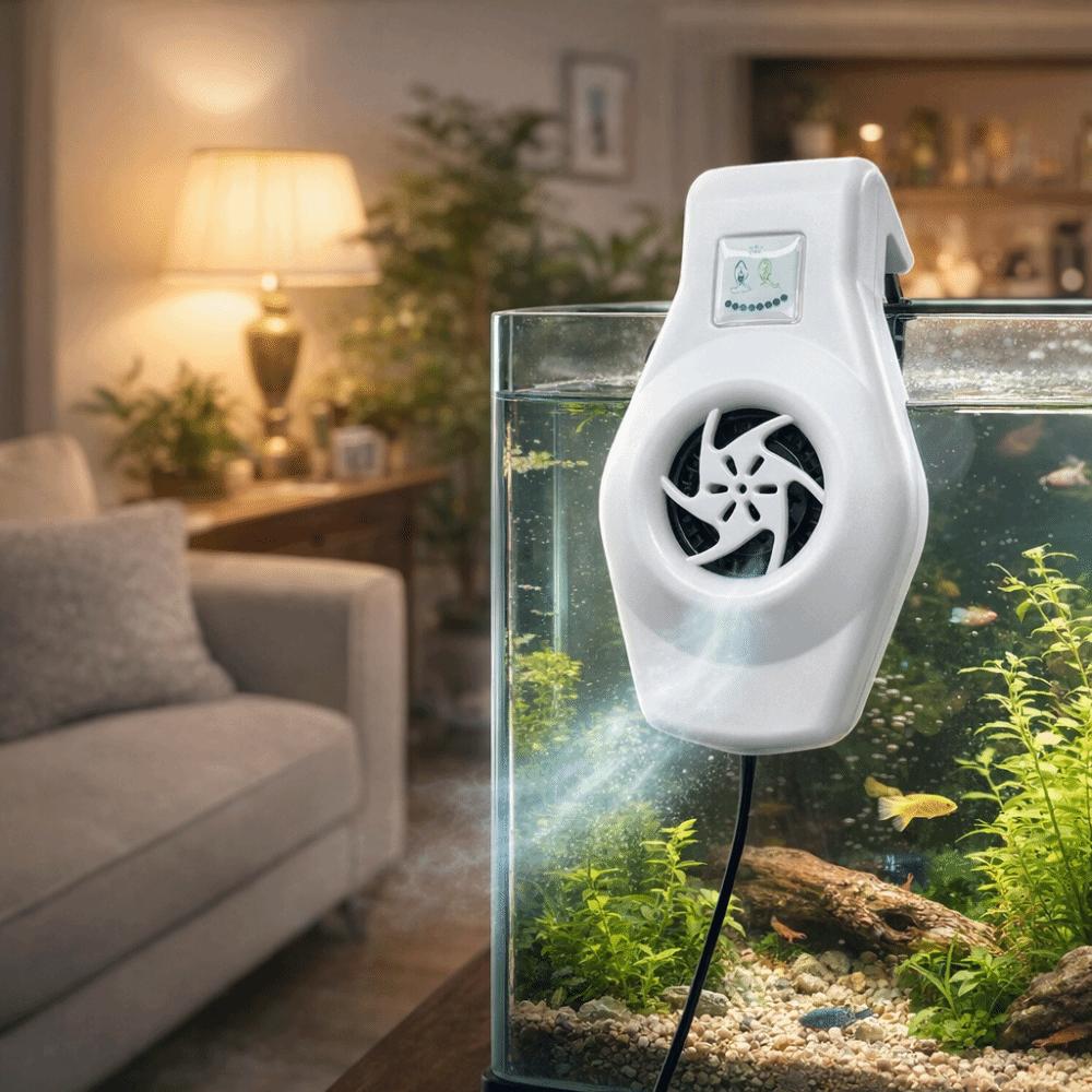 Powerful Mini USB Fan Silent Fish Tank Fan Portable Aquarium Cooling Fan Water Cooling