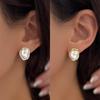 Fashion Elegant Baroque Imitation Pearl Pendant Jewelry Set For Women Vintage Luxury Pearl Necklace Earring Ring Party Gift