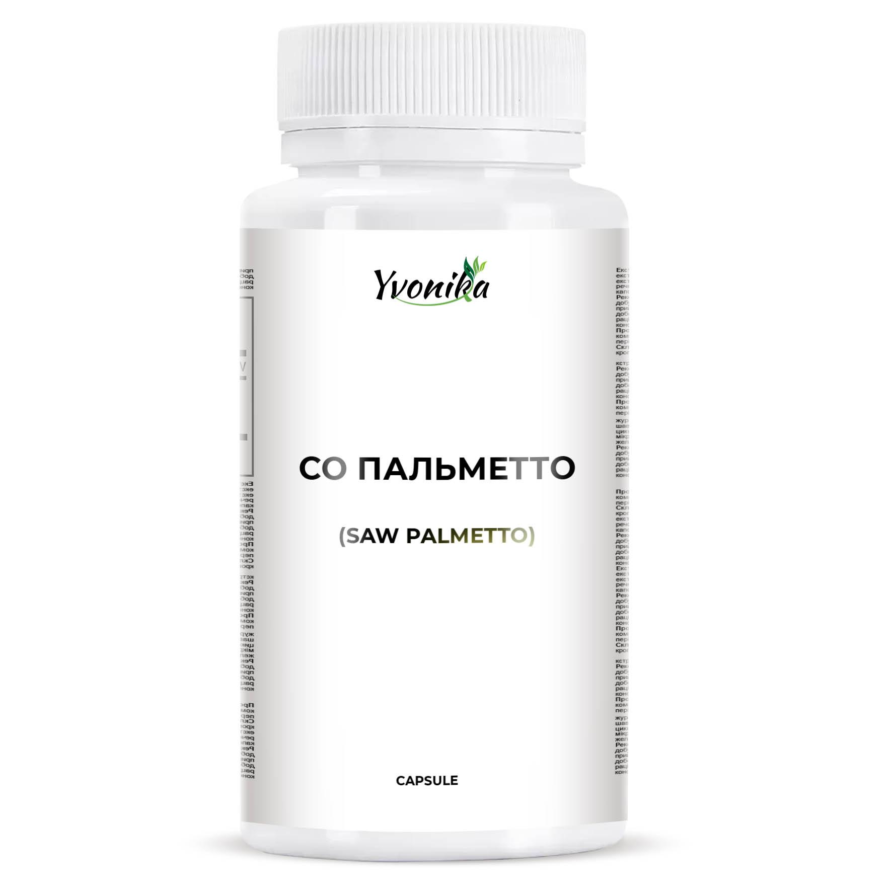 

YVONIKA™ Saw Palmetto 200 mg, 30 Capsules.