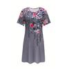 Oversized Print 3D Loose O Neck Women's Dress Stylish Casual Comfortable Fashion Midi A- Line Dresses