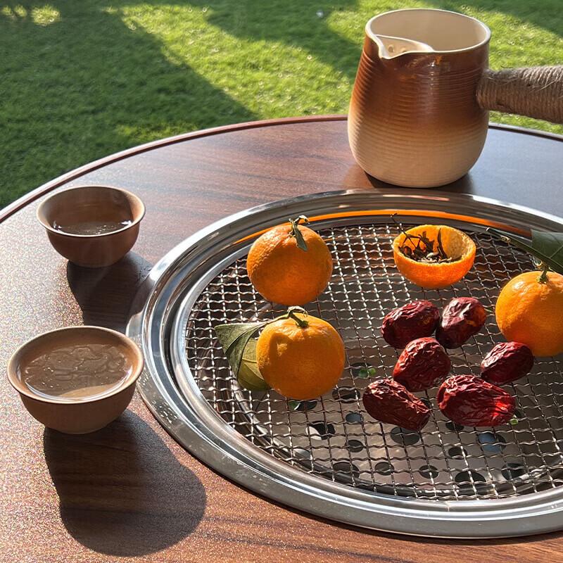 Outdoor Folding Multifunctional Charcoal Stove Table