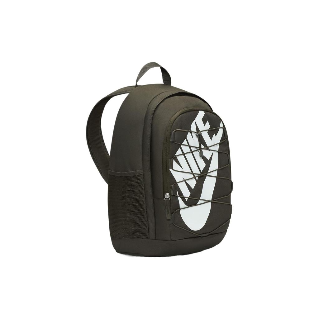 Nike Hayward Large Logo Strap Large Capacity Zipper Fabric Backpack Unisex Backpack Redwood-Green Light-Green DV1296-355