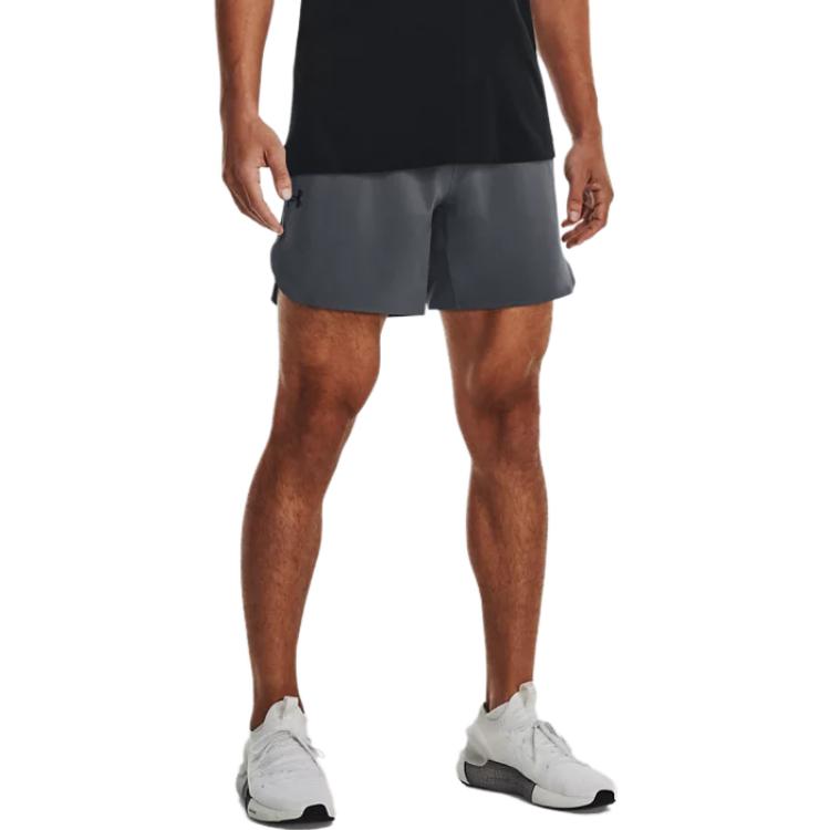 Under Armour Solid Woven Fitness Training Shorts Men Shorts Gray 1376782-012
