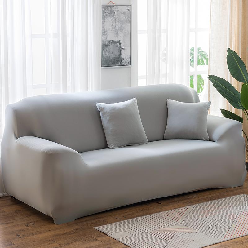 Solid Color Elastic Sofa Covers for Living Room Spandex Sectional Corner Sofa Slipcovers Couch Chair Cover Funda De Sofá
