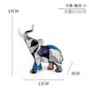 New Creative Resin Crafts Graffiti Colorful Elephant Ornaments Home Decor Living Room Foyer Desktop Ornaments Decorative Gifts