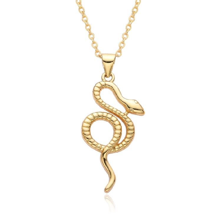 Snake Charm Necklace Enhancing Styles Trendy Women Accessories Fashion Statement Necklace for Parties and Gatherings