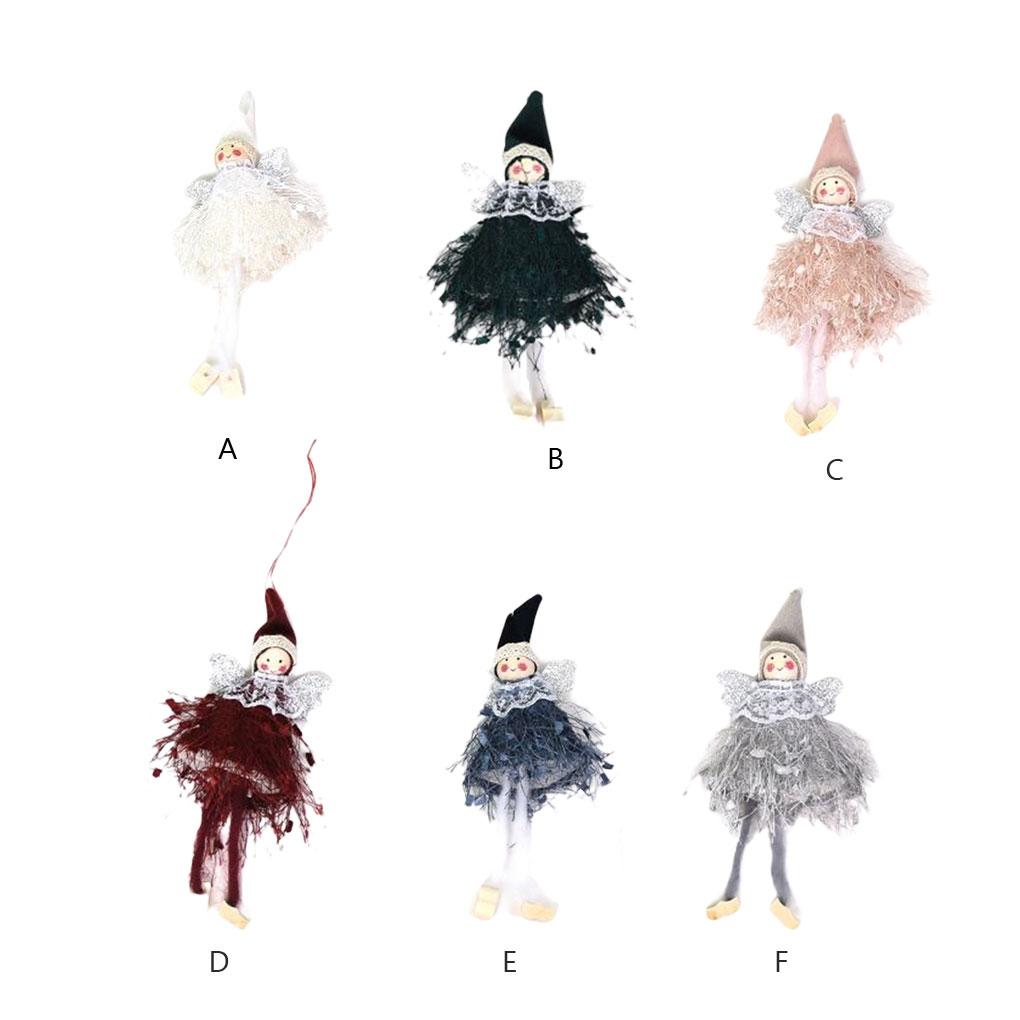 Christmas Angel Dolls Home Adornment Hanging Decor Prop Adorable Festival Pendants Xmas Tree Pendant Holiday Adornments Props