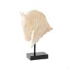 Horse Head Sculpture Imitation-Jade Statue Stone-Look for Living Room