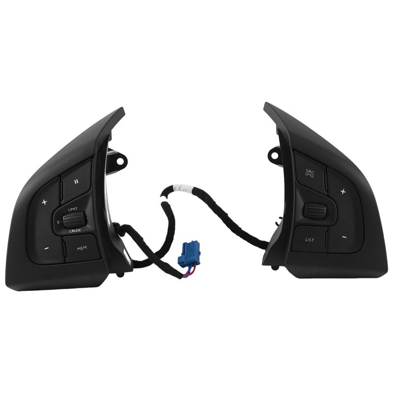 98004092ZD Car Steering Wheel Cruise Audio Volume Control Switch Buttons For Citroen Cactus DS5 DS6-A87Q