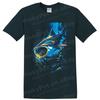 Whale Shark T Shirt Colorful Ocean Fish Scuba Diver Art Graphic Tee Gift Design
