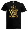 Herren Langes Leben dem König Monarchie Charles Britische Königsfamilie Schwarz Unisex T-Shirt