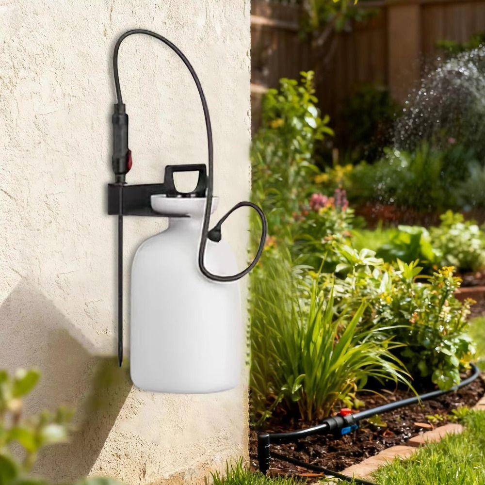 Wall-Mounted Garden Sprayer Rack Versatile Design Space-Saving Tool Storage Shelf Rust Resistant Heavy Duty Wall Mount Storage