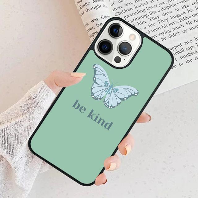 Be Kind Phone Case For iPhone 17 Air 15 16 Cover  11 13 14 Pro Max 12 Plus Max Fundas